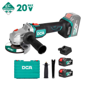 DCA 20V Cordless Brushless Angle Grinder Kit 4.0Ah