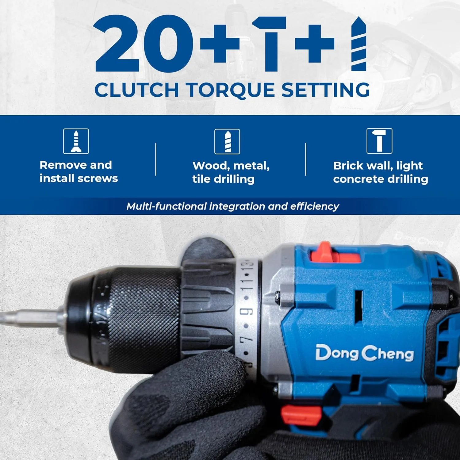 Dongcheng DCJZ1250EK Cordless Brushless Drill