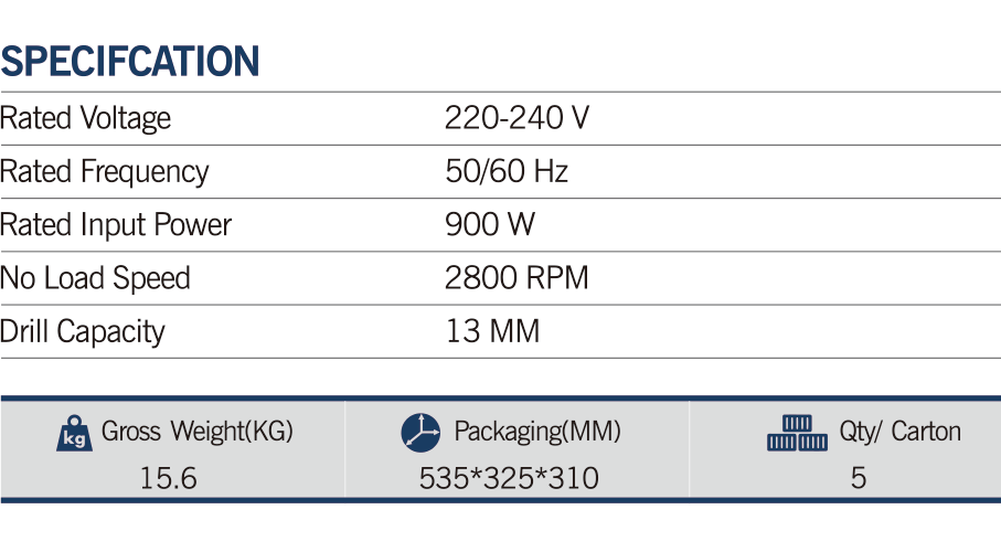 MAXMECH ED 800-13L Impact Electric Drill