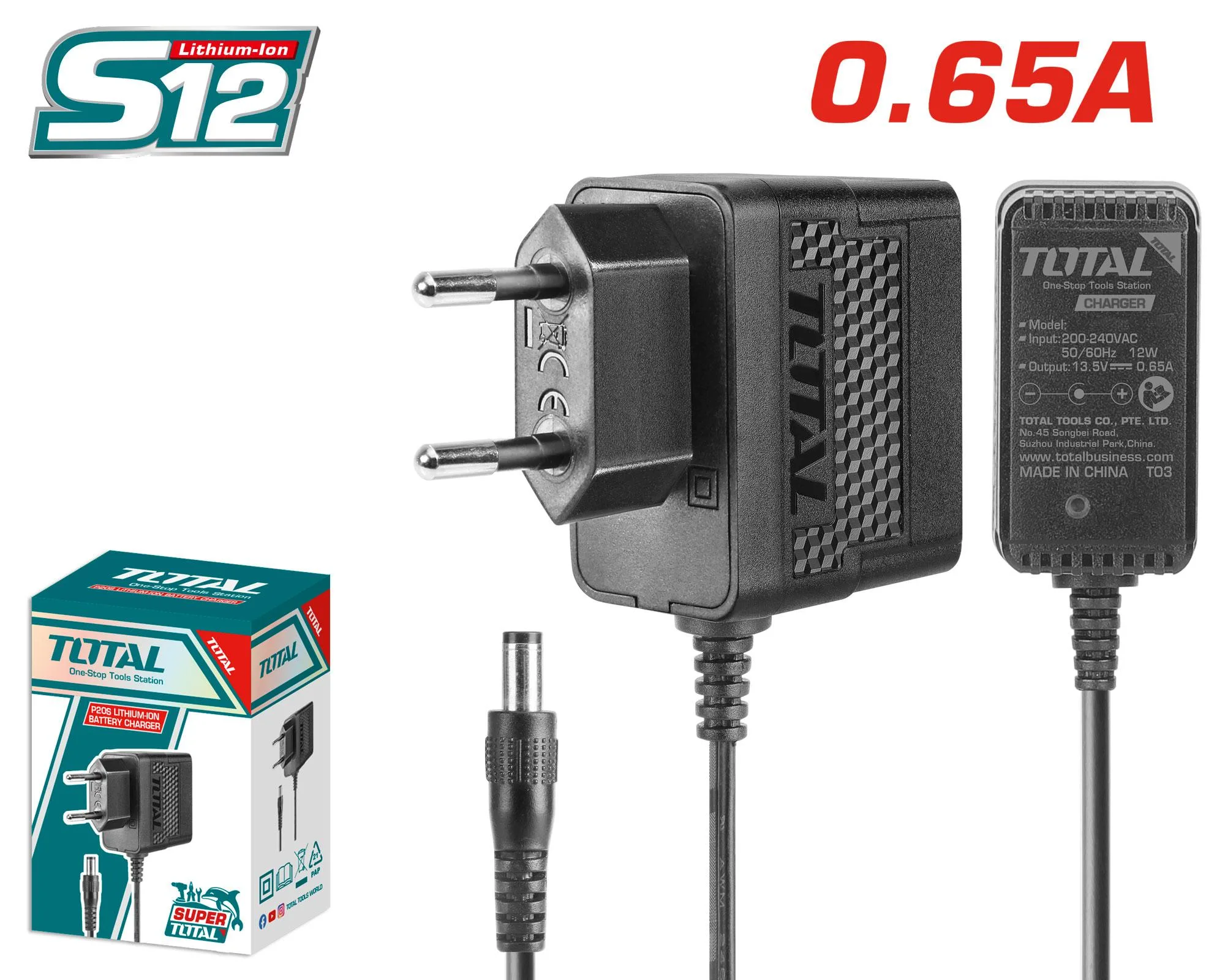 TCLI12071 S12 12V Lithium-Ion Battery Charger