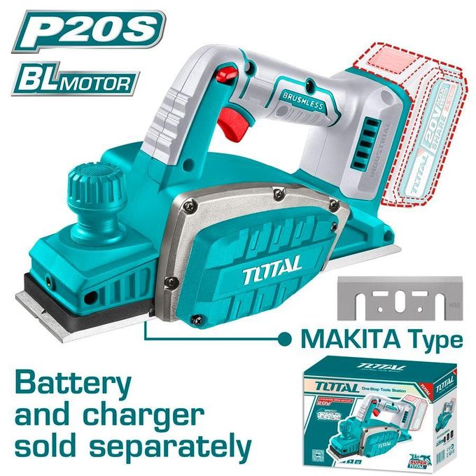 TOTAL TRLI20401 20V Cordless Planer